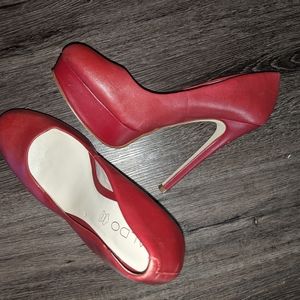 Red Aldo heels